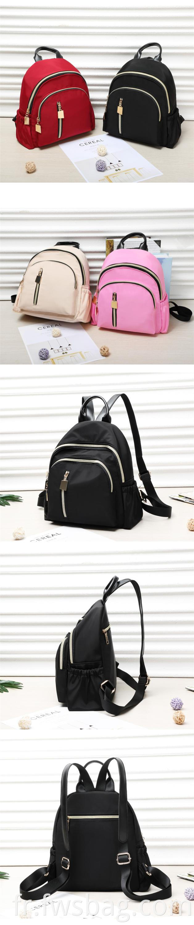 Poursier d'épaule en nylon étanche et imperméable Fashion Oxford Rucksack School College Mini Backpack décontracté